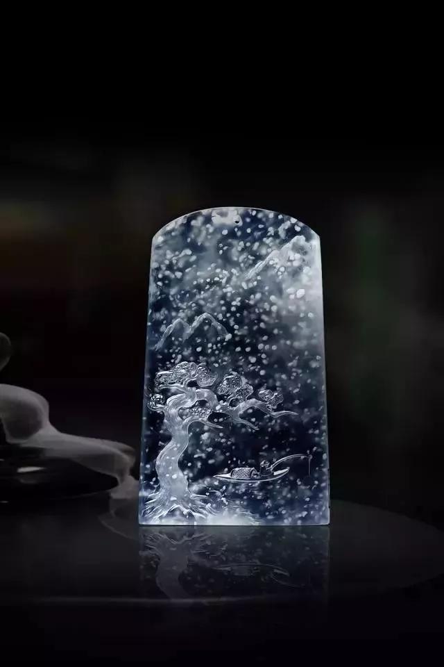 玉赏：感受翡翠雪花棉之美！   第8张