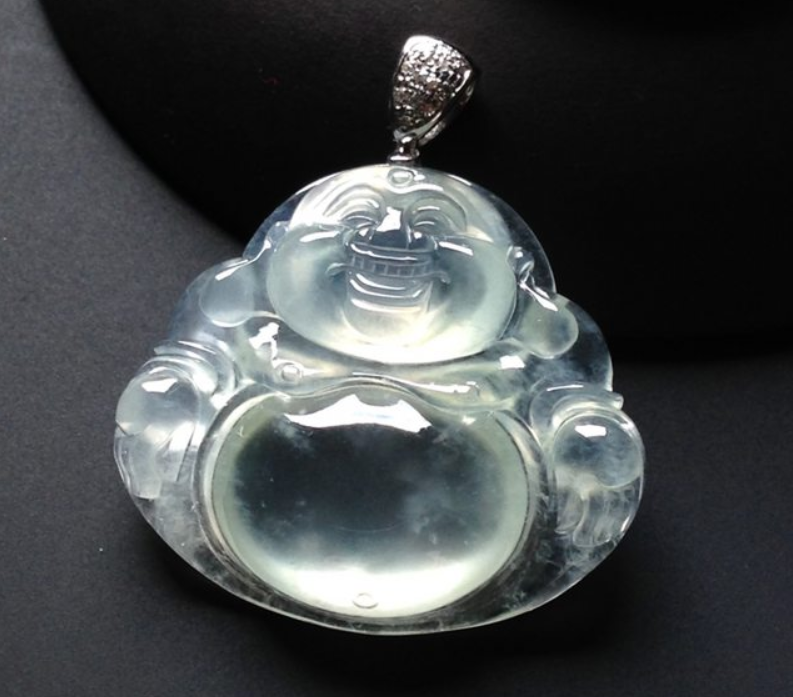 白冰种翡翠佛公价格怎么样?看完文章我后全都懂了! 第1张