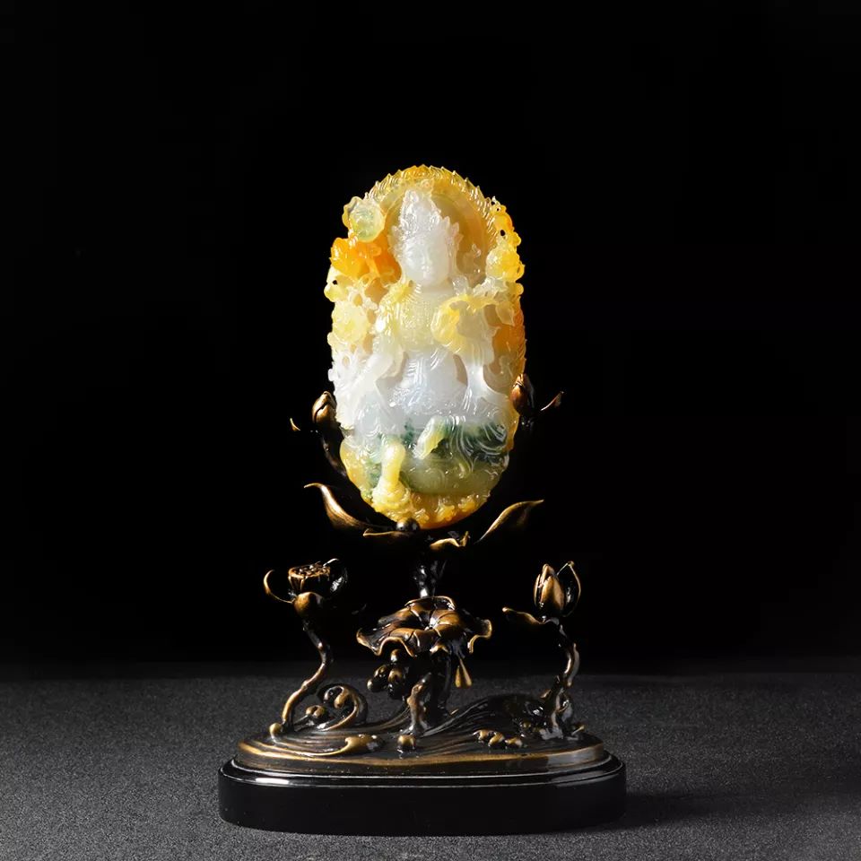 这么美的翡翠摆件，出来一件好不容易！   第6张