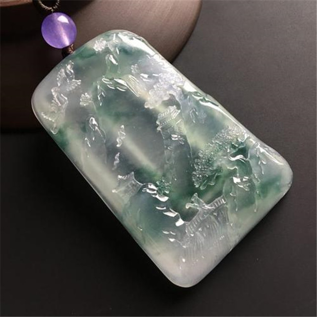 翡翠山水牌价格高吗？讲一讲山水牌蕴含的寓意！(图文)   第1张