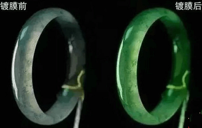 表面镀绿色膜的翡翠称为什么?它与天然翡翠的鉴别就看这几点! 第2张