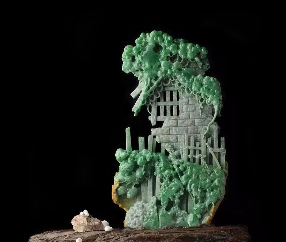 这么美的翡翠摆件，出来一件好不容易！   第17张