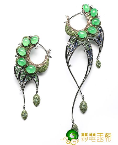 七彩云南孔雀系列之舞动的翡翠珠宝   第3张