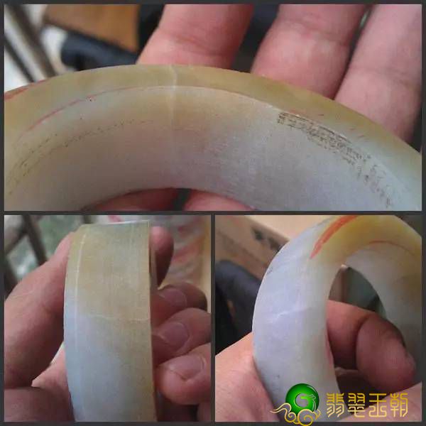 翡翠赌石明明已经涨了，这个步骤却让我的手镯出了裂。   第14张