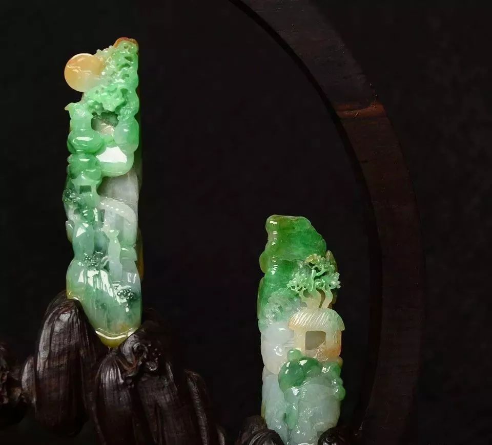 这么美的翡翠摆件，出来一件好不容易！   第15张