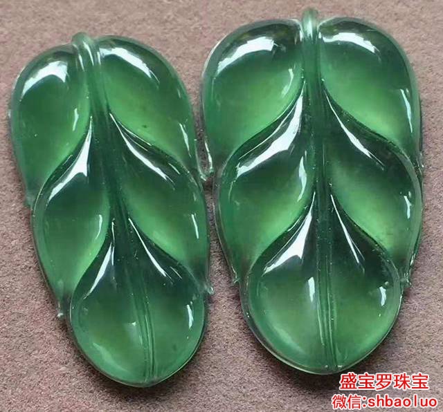 翡翠叶子图片更强的诠释了美与尤其   第2张