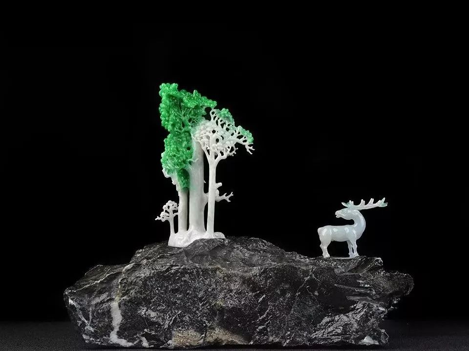 这么美的翡翠摆件，出来一件好不容易！   第7张