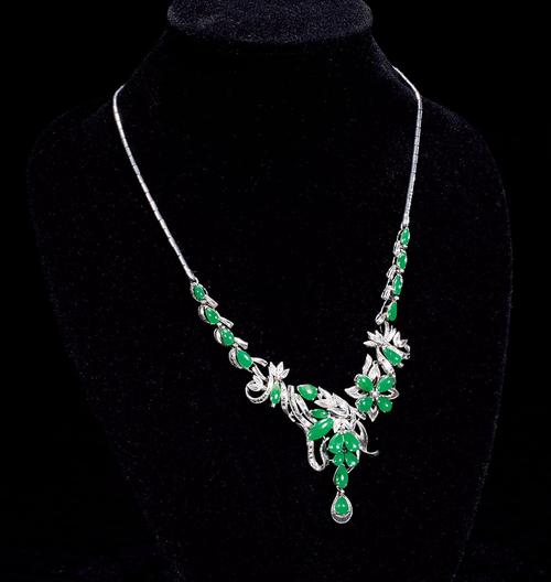 各种各样翡翠饰品中，颈链的升值空间高吗？一般是要多少钱？​   第2张