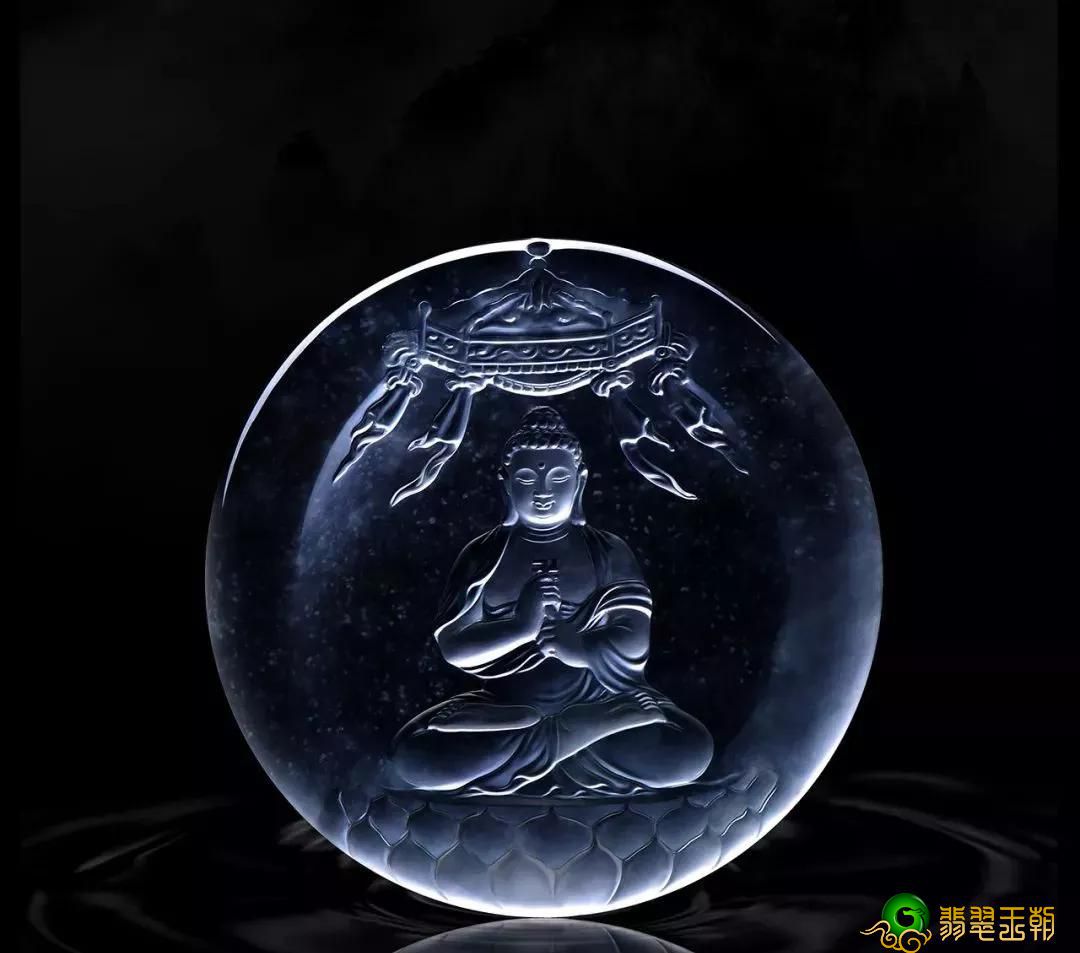 翡翠鉴赏：这个翡翠品禅意，慰心安~   第1张