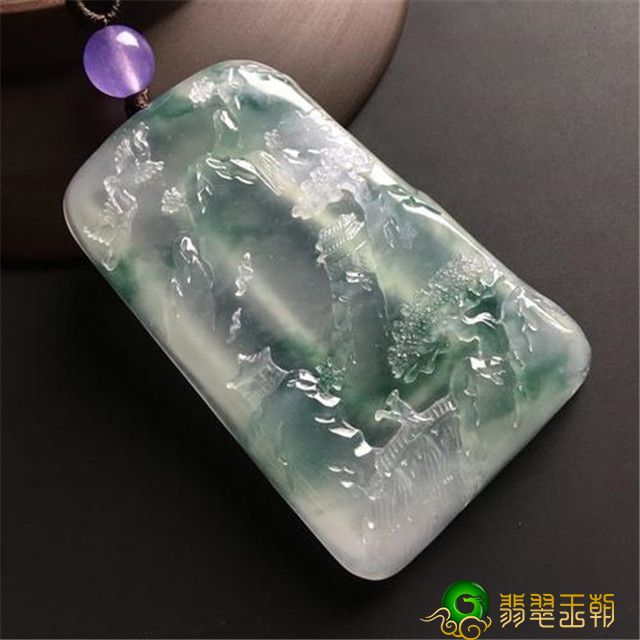 翡翠山水牌价格高吗?讲一讲山水牌蕴含的寓意! 第1张