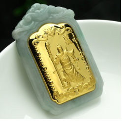 翡翠金镶玉市场价 翡翠金镶玉多少钱一个   第2张