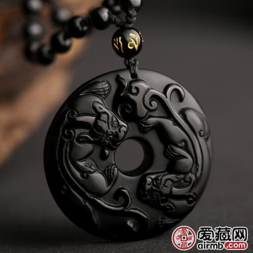 黑曜石带脖子上好不好 有什么作用吗？   第2张