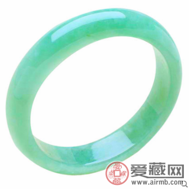 冰种油青翡翠手镯鉴定 