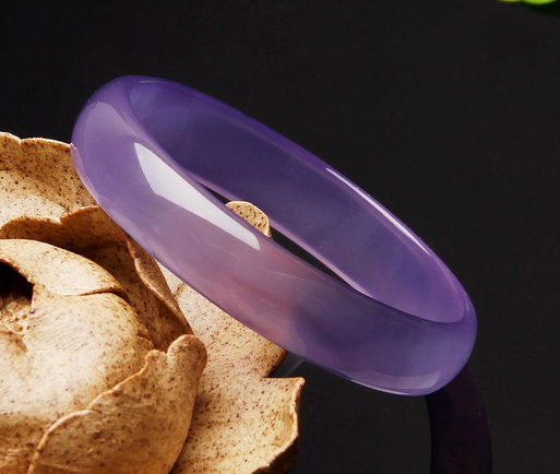 紫罗兰玉髓手镯价格及图片   第1张