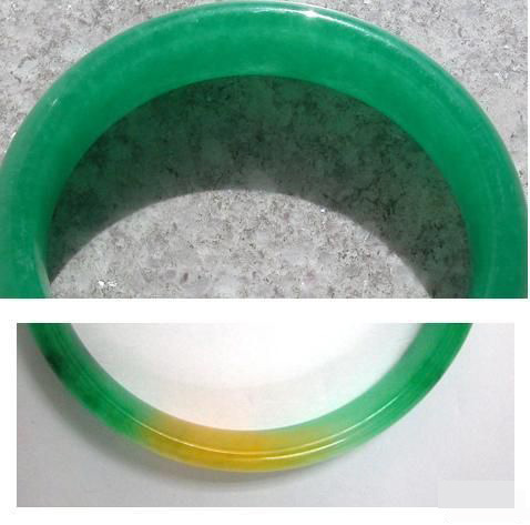 揭秘翡翠手镯C货的染色法 学习怎样简易的辨别翡翠手镯C货  第1张
