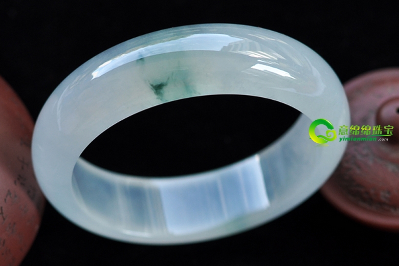 飘碧通灵天然A货翡翠手镯 美伦美奂如一篇高雅的史诗  第2张