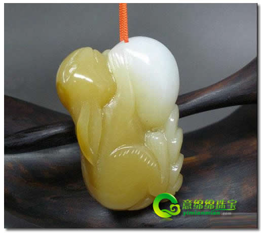吉祥如意挂件-元旦和田玉兔精美绝伦  第2张