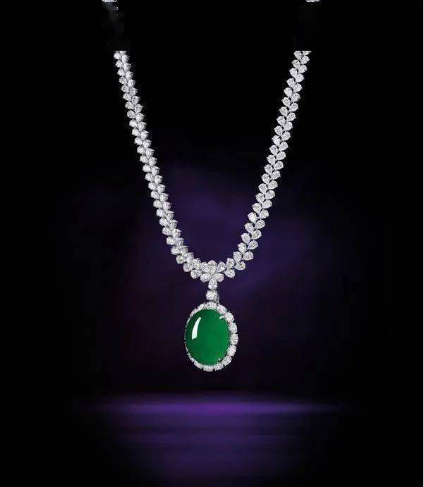 太赞了，2022苏富比春拍，千万翡翠套装闪烁全场！  第7张