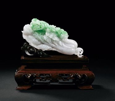翡翠白菜摆件有什么优点？翡翠白菜摆件的涵义都有哪些？  第2张