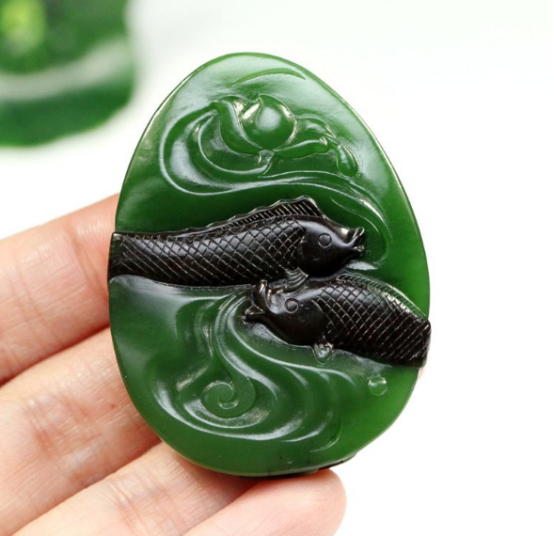 和田玉碧玉有黑点到底好不好？  第14张