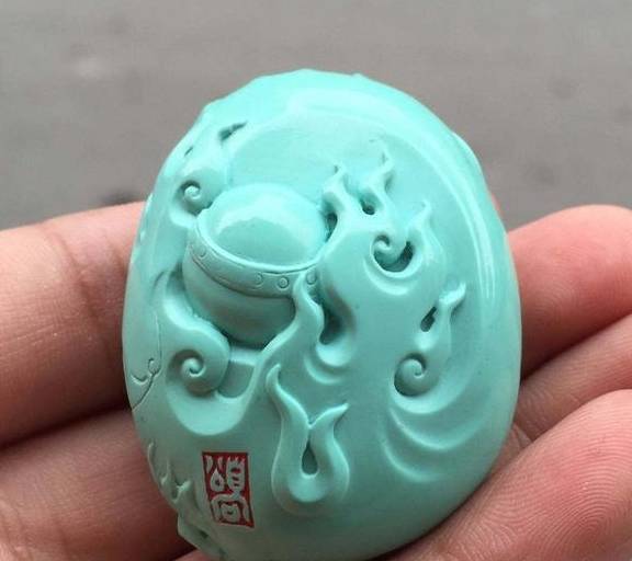 原来绿松石也可以“整容”？整容过后的绿松石，颜值提升100倍！  第6张