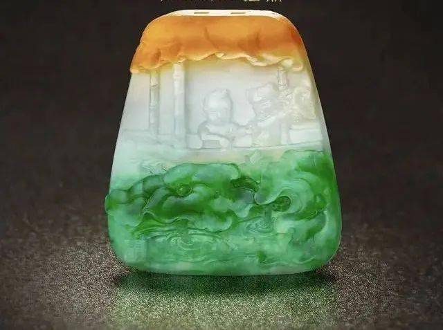 三彩翡翠片料看似很一般，没想起货效果竟如此漂亮！  第3张