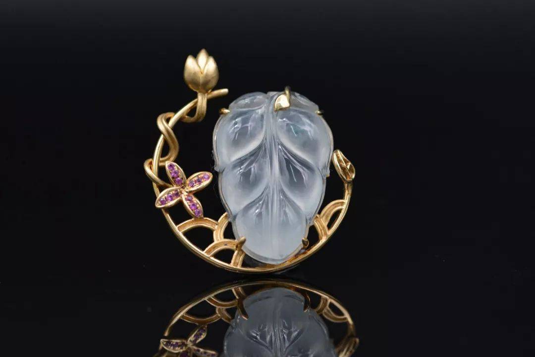 叶子赋予翡翠新的意义，而翡翠给了叶子永恒！  第6张