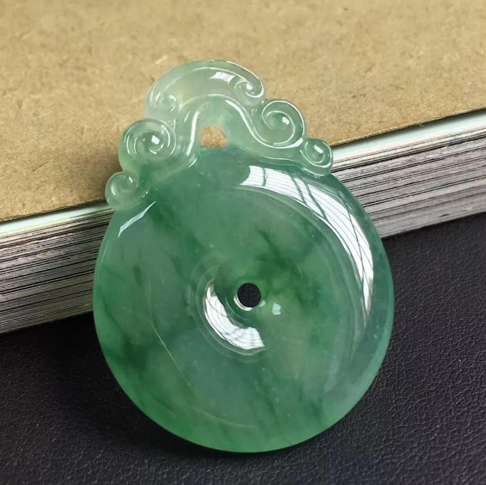 翡翠里的飘花 恰如一幅泼墨山水！  第4张