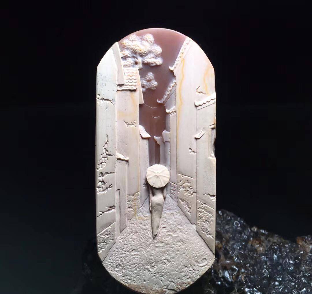 阿拉善玛瑙不愧为沙漠精灵，用它来做雕刻简直就是一场视觉盛宴  第5张
