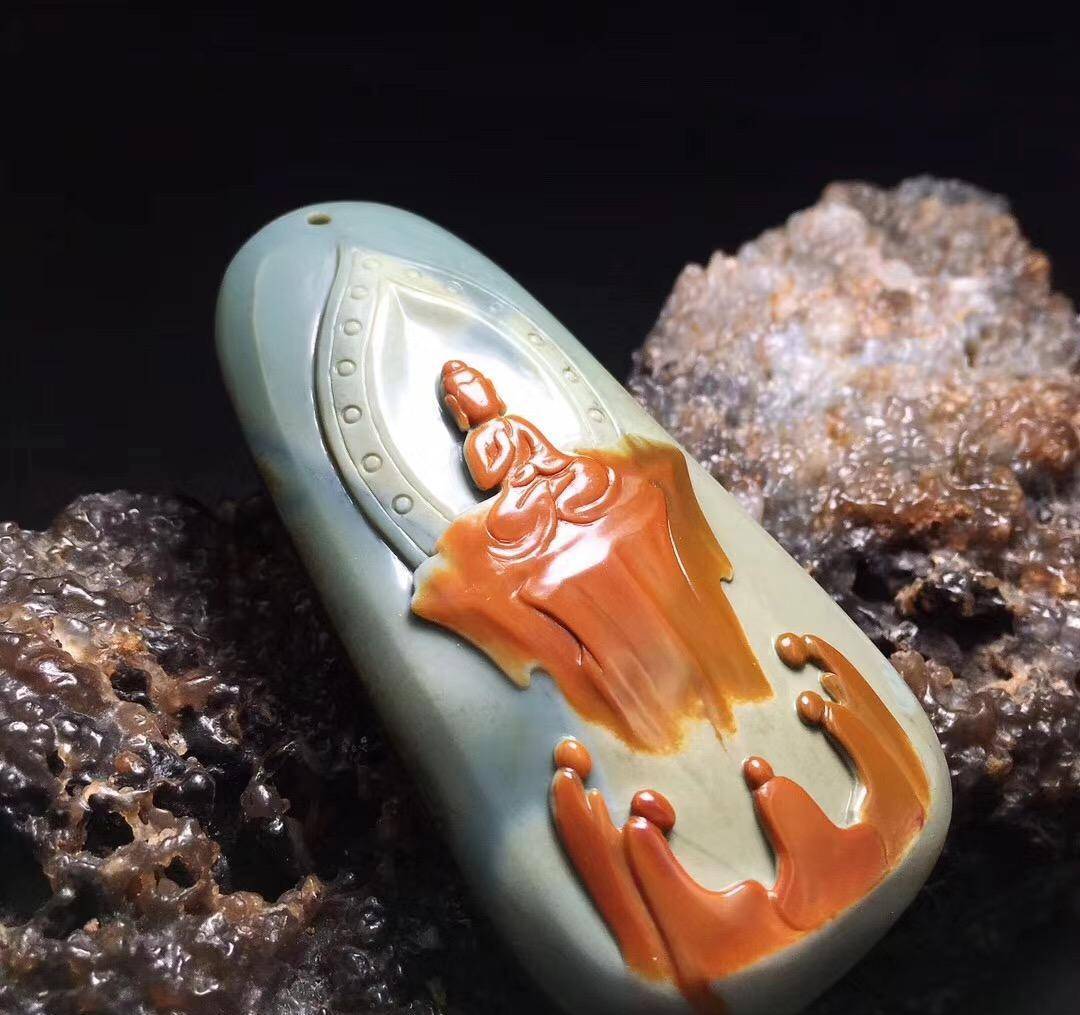 阿拉善玛瑙不愧为沙漠精灵，用它来做雕刻简直就是一场视觉盛宴  第4张