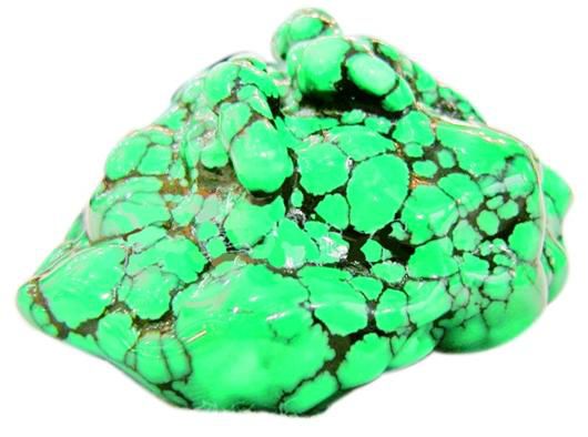 丫角山绿松石料有什么特色？  第3张