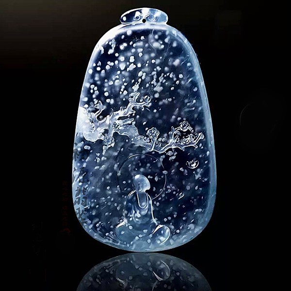 翡翠雪花棉之美，那一眼宛若初雪，朦胧如诗！  第7张